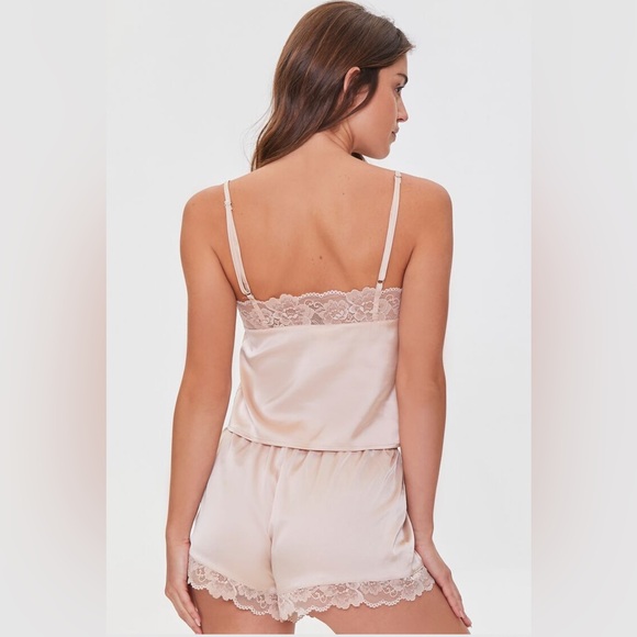 Satin Lounge Cami and Shorts Set - Picture 3 of 7